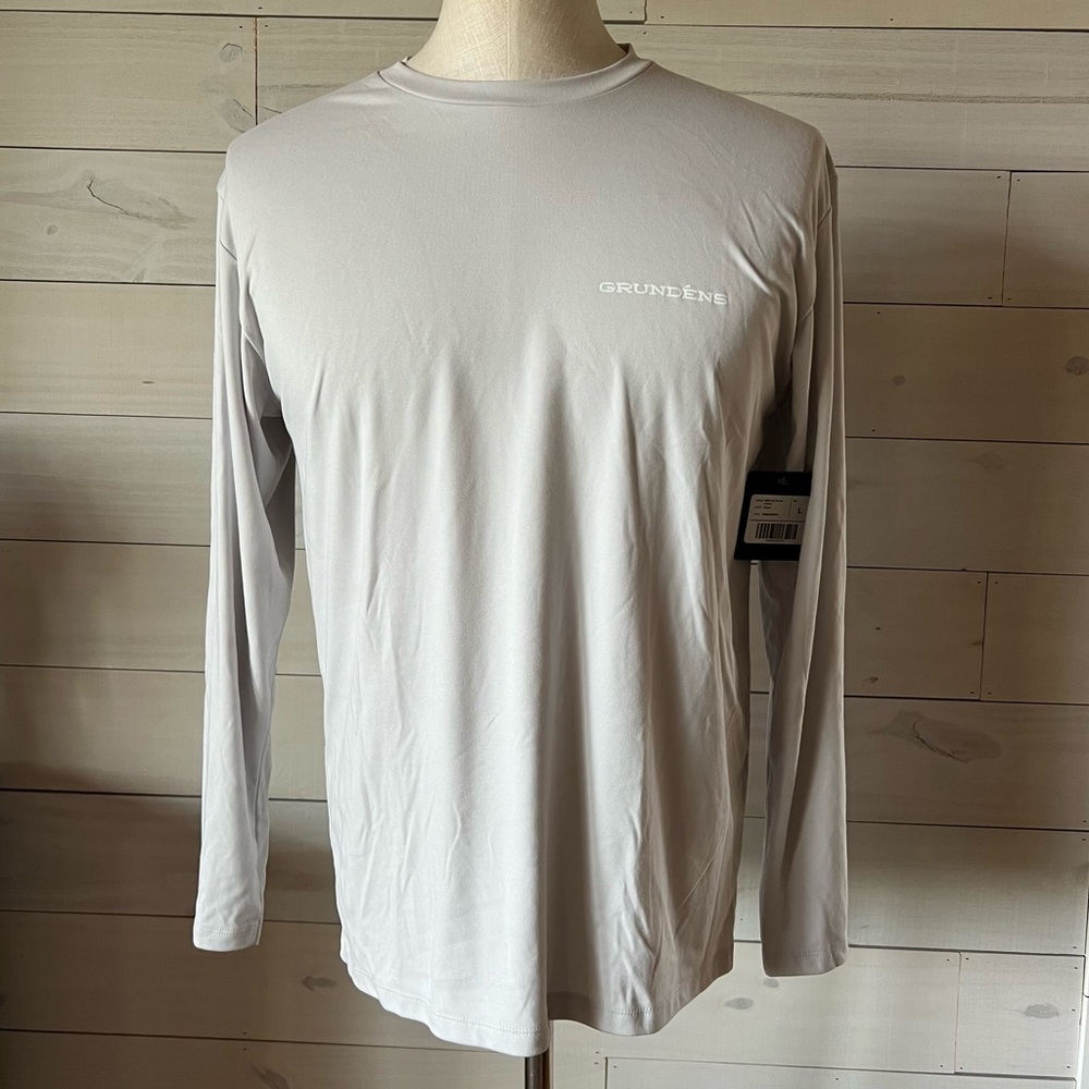 Men's Grundens Tech Tee Ls - Lobster